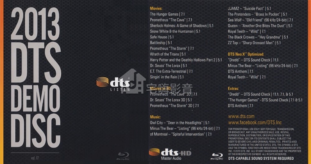 DTS 2013ʾ.DTS.Demo.Disc.Vol.17.2013.1080P.Blu-Ray.DTS.HDMA7.1-1